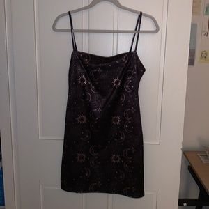 Urban Outfitters size M black and gold dress